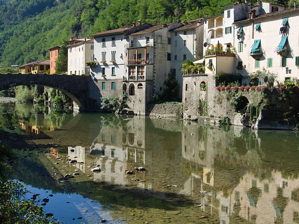 Ponte sul fiume Lima a Bagni di Lucca